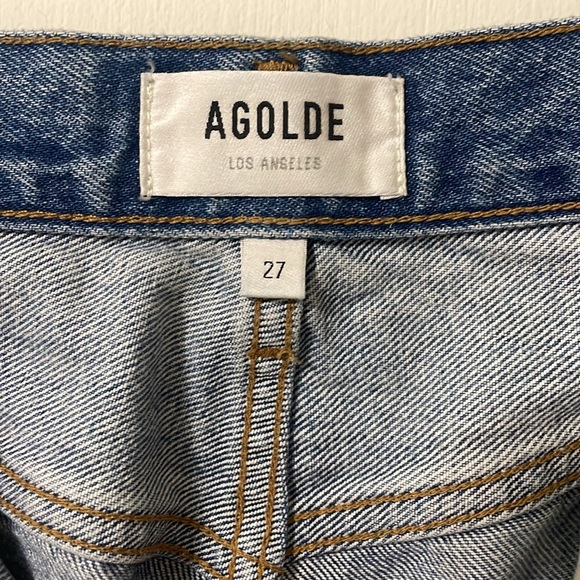 AGOLDE Riley Crop High Rise Straight - 27 - Picture 3 of 7